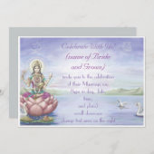 Invitations de mariage hindoues - personnaliser (Devant / Derrière)