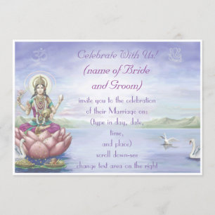 Invitations de mariage hindoues - personnaliser