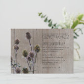 Invitations de mariage Holly de la mer Rustique (Debout devant)