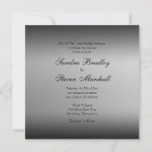 Invitations de mariage Horizon noir et blanc (Devant)