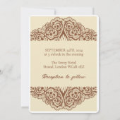 invitations de mariage indien henna (Dos)