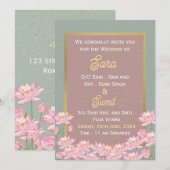 Invitations de mariage indiennes (Devant / Derrière)