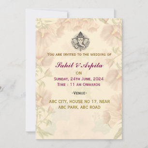 Invitations de mariage indiennes