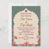 Invitations de mariage indiennes (Devant)