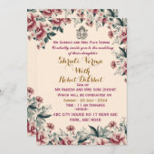 Invitations de mariage indiennes (Devant / Derrière)