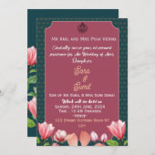 Invitations de mariage indiennes (Devant / Derrière)