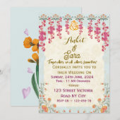 Invitations de mariage indiennes (Devant / Derrière)