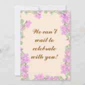 Invitations de mariage indiennes (Dos)