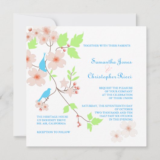 Invitations de mariage Inséparables (Dos)