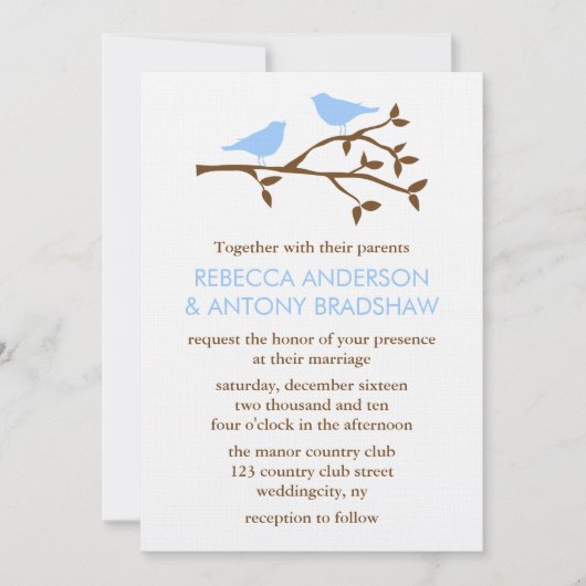 Invitations de mariage Inséparables (Devant)