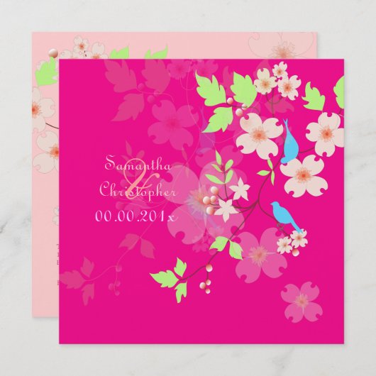 Invitations de mariage Inséparables (Devant / Derrière)