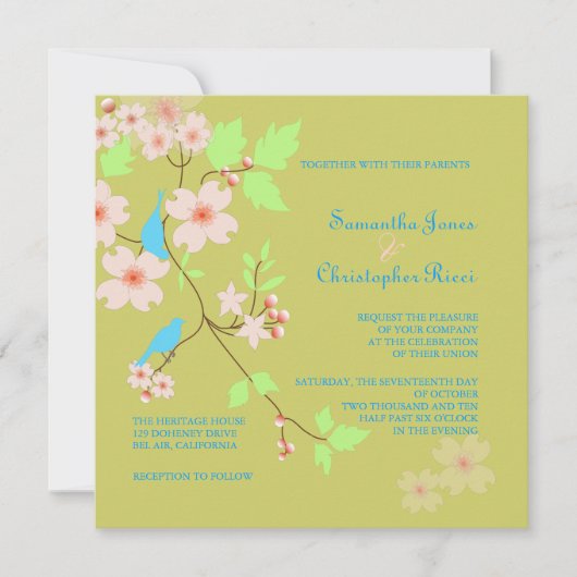 Invitations de mariage Inséparables (Devant)