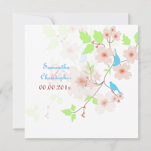 Invitations de mariage Inséparables/arrière - plan (Dos)