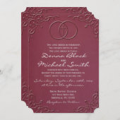 Invitations de mariage inter-religieux encerclées (Devant / Derrière)