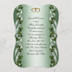 Invitations de mariage irlandais