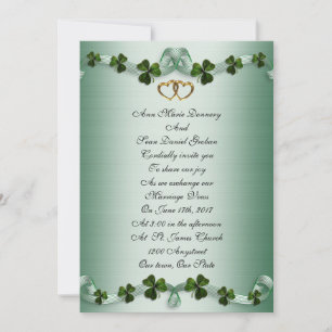 Invitations de mariage irlandais