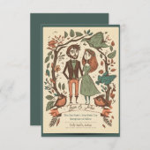 Invitations de mariage irrégulières, invitations d (Devant / Derrière)