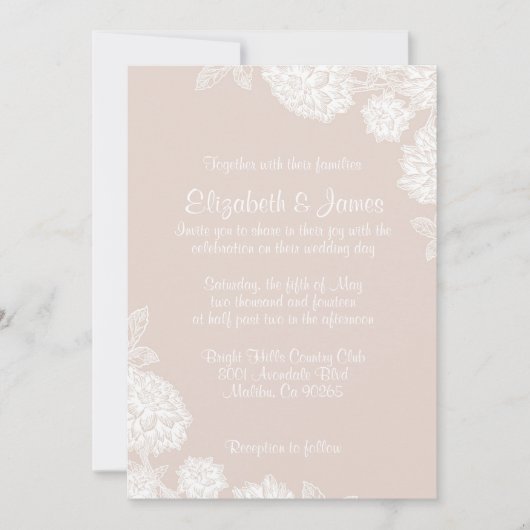 Invitations de mariage ivoiriennes (Devant)