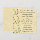 Invitations de mariage ivoiriennes florissantes (Devant / Derrière)