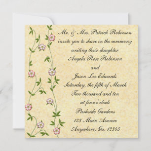Invitations de mariage ivoiriennes florissantes