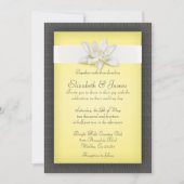Invitations de mariage jaune (Devant)