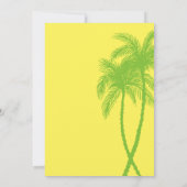 Invitations de mariage jaune et vert (Dos)