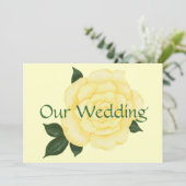 Invitations de mariage jaune, Rose (Debout devant)