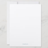 Invitations de mariage juif Feuille Chuppah modern (Dos)