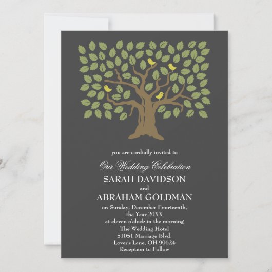Invitations de mariage juives traditionnelles - Ar (Devant)