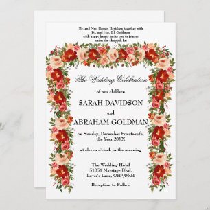 Invitations de mariage juives traditionnelles - Ro