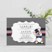 Invitations de mariage KiniArt Corgi (Debout devant)