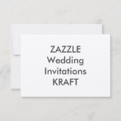 Invitations de mariage KRAFT 5" x 3,5" (Devant)