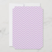 Invitations de mariage Lavender Chevron (Dos)