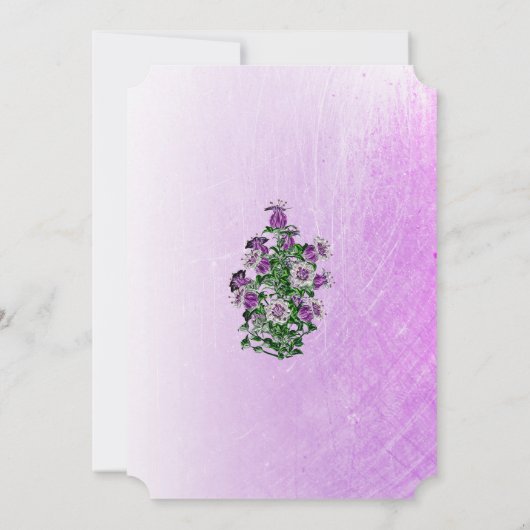 Invitations de mariage Lavender et Gold (Dos)