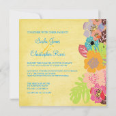 Invitations de mariage Leis/Luau (Dos)