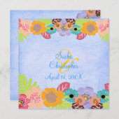 Invitations de mariage Leis/Luau (Devant / Derrière)