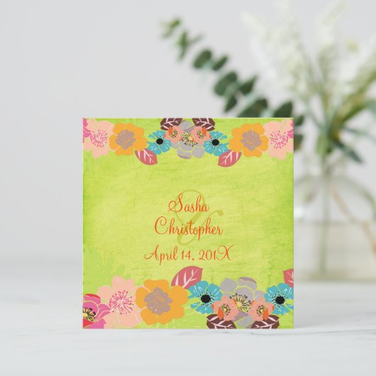 Invitations de mariage Leis/Luau (Debout devant)