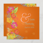 Invitations de mariage Leis/Luau/hibiscus (Devant / Derrière)
