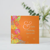 Invitations de mariage Leis/Luau/hibiscus (Debout devant)
