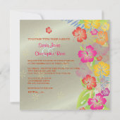 Invitations de mariage Leis/Luau/hibiscus (Dos)
