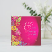 Invitations de mariage Leis/Luau/hibiscus (Debout devant)