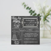 Invitations de mariage lesbiennes Chalkboard (Debout devant)