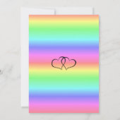 Invitations de mariage LGBT Rainbow (Dos)