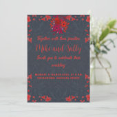 Invitations de mariage Libellé et Invitations en l (Debout devant)