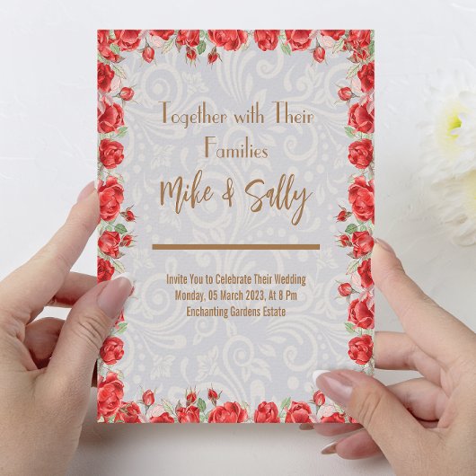 Invitations de mariage Libellé et Invitations en l