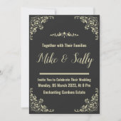 Invitations de mariage Libellé et Invitations en l (Devant)