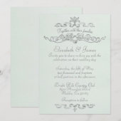 Invitations de mariage luxueuses et simples (Devant / Derrière)