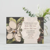 Invitations de mariage Magnolia (Debout devant)