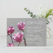 Invitations de mariage Magnolia (Debout devant)