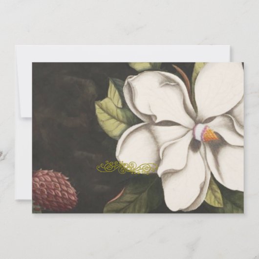 Invitations de mariage Magnolia (Dos)